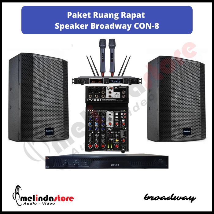 Paket Sound System Ruang Rapat Speaker Broadway CON-8 | 2 Speaker